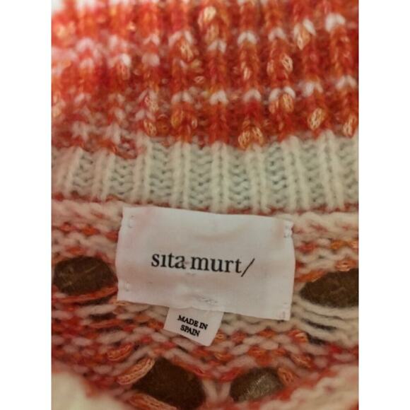 Sita Murt Sweater Vest Mock Neck Merino Wool Medium EU 38 Coastal Boho - Picture 6 of 10